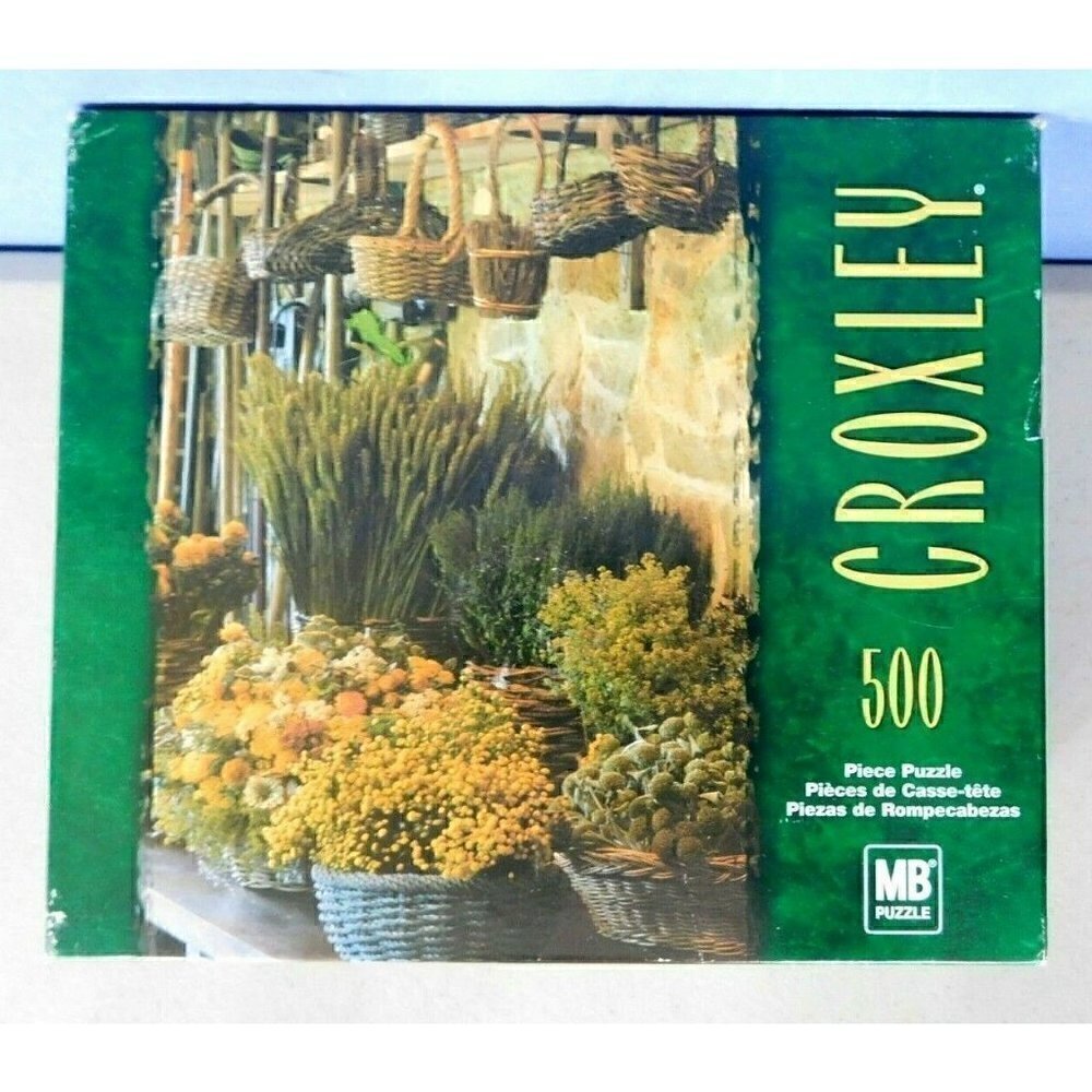 HASBRO, MB PUZZLES "CROXLEY" GREENERY & PLANTS, 500 PIECES, APPROX 14 X 20"